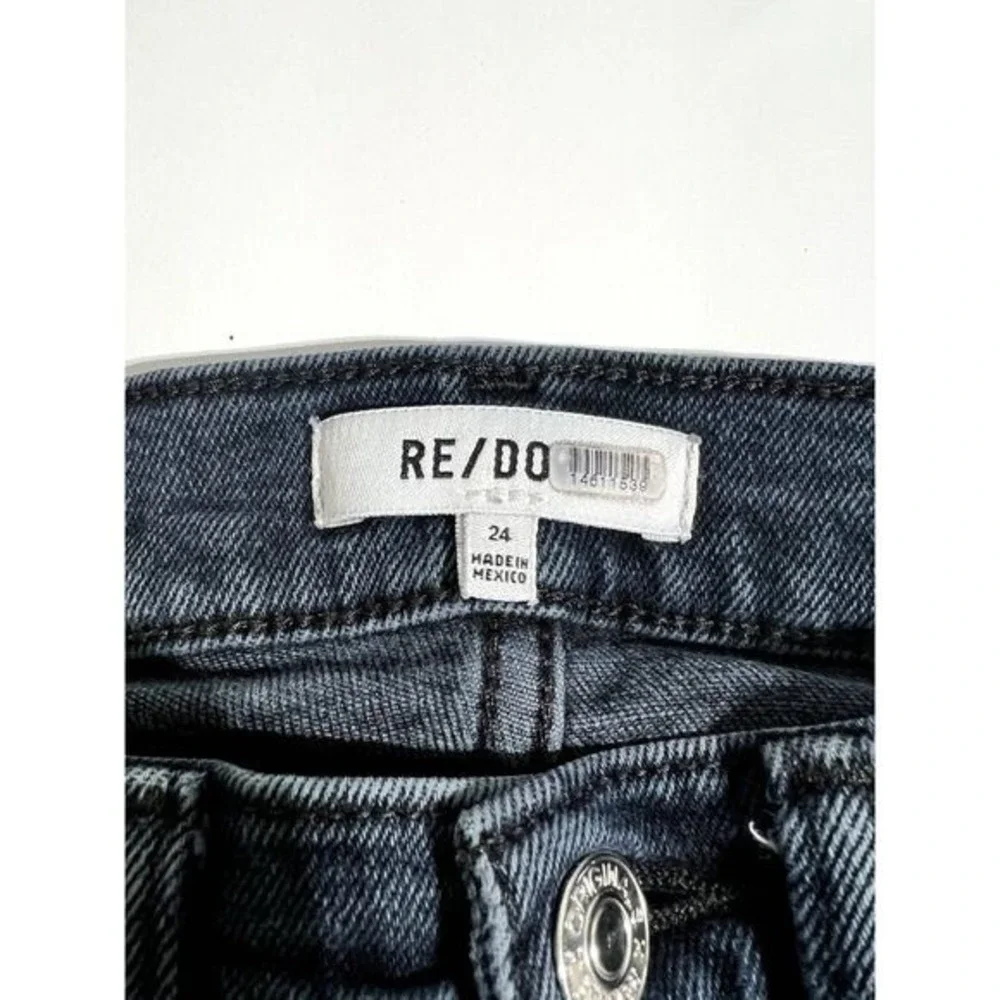 RE/DONE High Rise Skinny Jeans - Size 24 Jet Blue Black Minimalist‎ Chic